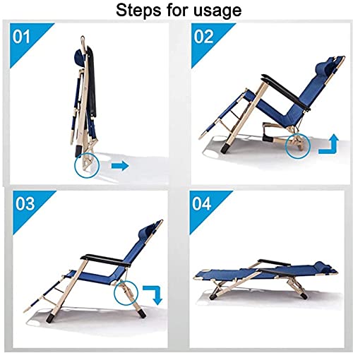 Chaises de pelouse Zero Gravity pliantes pour patio jardin et camping