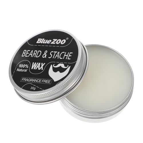 Genérico 1 Caja Bálsamo Para La Barba Hombre Crema De Afeitar Masculina Crema Para El Cuidado De La Barba Suavizante De Barba Pluma De Barba Cera De Afeitar Material De Aluminio