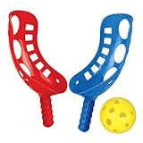 Schaufelballspiel für den Außenbereich – 36 x 10 x 12 cm, leichtes, tragbares Lernspielset mit leicht zu greifendem, interaktivem Schaufelball-Set | Familien- und Partyausrüstung für, Rasen, Hi