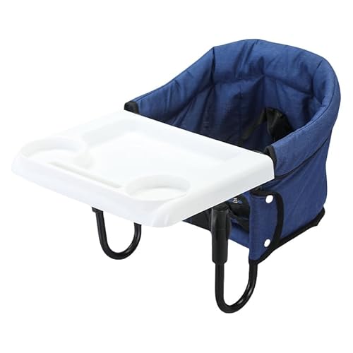 LAJOKING 折りたたみ式ベビーダイニングチェア、ダイニングテーブルチェア、6ヶ月から3歳の赤ちゃんに適しています、洗えるシート、安全ベルト付き、コンパクトなデザイン、持ち運び可能、幼児や小さな子供に適しています、食事時間/離乳食サプリメント、クイック