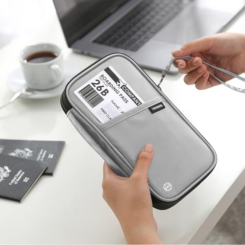 Image of VanFn RFID Travel Passport Wallet, Family Passport Holder, Trip Document Organizer P.Travel Series