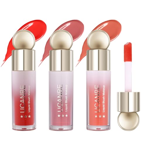 UCANBE 3PCS Liquid Blush Makeup Set – Dewy Cream Cheek Tint