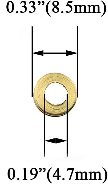 Hahiyo 10mm Diameter Mirror Screws Brushed Copper Material Solid Easy Install Brass Washer Decorative Caps Fasteners Nails Bronze 10 Pairs for Bathroom Mirrors Panels Kitchen Ceiling Arts Crafts