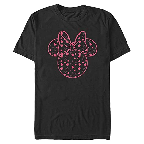 T-Shirt Mickey et Minnie Hearts Fill Coton Organique Premium et Finition Soignée