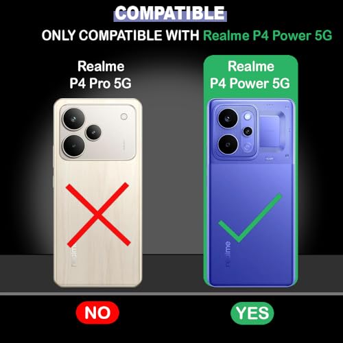 Image of Shockproof Case Compatible with Realme P4 Power 5G | Full Camera Protection | TPU Flexible Back Cover for Realme P4 Power 5G (Graphite Grey)