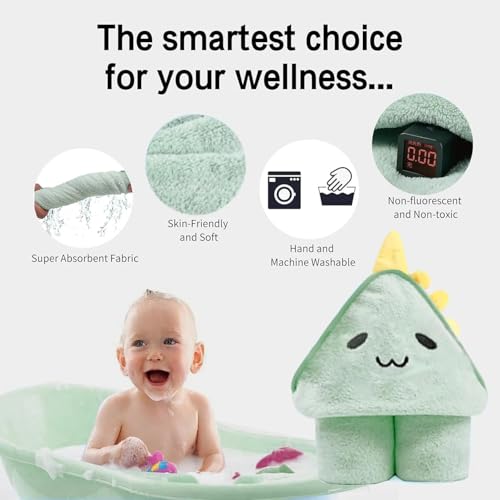 4 Pack Hooded Baby Towels - Premium Ultra Soft Organic Baby Bath Towel – Absorbent and Hypoallergenic Towels for Baby Boy Girl, Toddler, Newborn Essentials by ROXANEPIG - Image 4