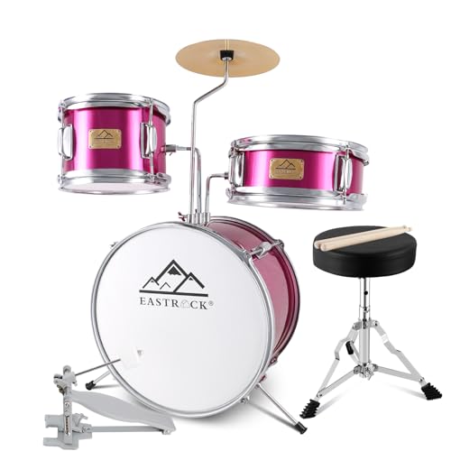 EASTROCK Junior Drum Set, 3 Piece 14'' Junior Drum sets for Drummer,Beginner, Drum Set for 5-7 Years...