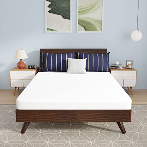 Image of PayLessHere 5 Inch Memory Foam Mattress /Cooling Gel Bamboo Charcoal Infused Mattress /Medium Firm Mattresses /CertiPUR-US Certified /Bed-in-a-Box /Pressure Relieving Full Size,White