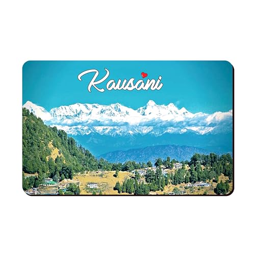 Image of Elegant Fridge Magnet with Themes |Rectangular Size Refrigerator Magnet with Magnetic Rubber Back | Pack of 1, 8.6cm X 5.4cm (Kausani)