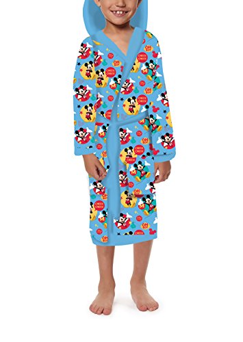 Jerry Fabrics Albornoz con Capucha para Niños con Bolsillos, Poliéster, Multicolor, Tamaño 4-6