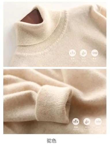 Men High Collar Sweater Daily Basic Warm Knitted Pullover Men Casual Pullover Jumper2
