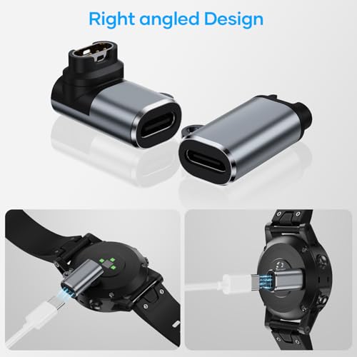 USB-C zu Garmin Watch Ladeadapter 4-Pack,USB C Ladekabel Uhr Adapter für Garmin Fenix 9 8 7 Pro,Vivoactive 6 5 4S… – Ansicht 3