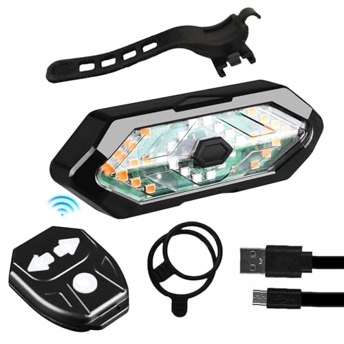 Luce posteriore per bici, Luce freno per bici | Fanale posteriore per bici con telecomando,Avvertimento di sicurezza Luce da ciclismo, Luci per bici Indicatori di direzione per bici