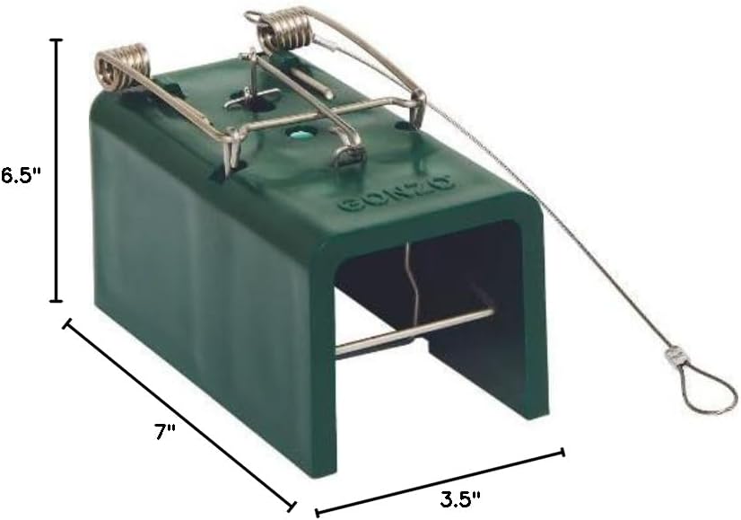 Gonzo Mole & Gopher Trap - Pro Guardian, Durable, Manual - 6 x 3 x 3 in - ABS