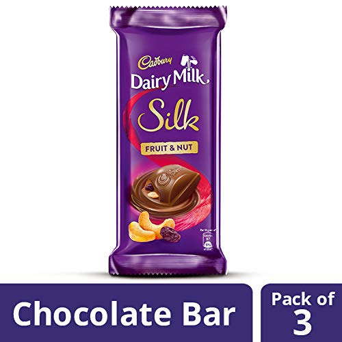 Image of Cadbury Bournville Rich Cocoa Dark Chocolate Bar, 80 gm (Pack of 5) & Dairy Milk Silk Chocolate Bar, 150g (Pack of 3) & Dairy Milk Silk Fruit and Nut Chocolate Bar, 137g (Pack of 3)