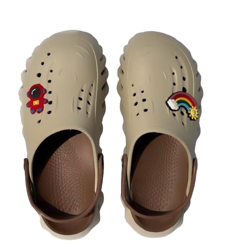FOOTFLEX Clogs for Men|Comfortable|Lightweight|Stylish|Sandals|Regular Wear|Breathable|Premium Slippers for Men. (Cream Brown, UK Footwear Size System, Adult, Men, Numeric, Medium, 11) (B0DH85GRTL) Amazon Price History, Amazon Price Tracker