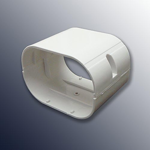 DuctlessAire White Paintable Mini Split Line Set Cover Kit - Weather Resistant, Easy Installation, Intended for Ductless Mini Split or Central Systems, 3" x 7.5 ft.