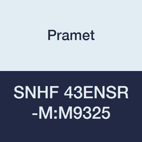 Pramet SNHF 43ENSR-M:M9325 Steel (P10-P30) Carbide Milling Insert, Positive Geometry Square, CVD, 90 Degree Square, Black (Pack of 10)