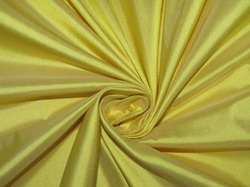 Soie de 137 cm de large jaune pour confectionner des drapés et volumes amples