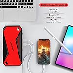 DBPOWER Peak 1600A 18000mAh Portable Car Jump Starter( up to 7.2 Gas, 5.5L Diesel Engines) Battery Booster with Smart…