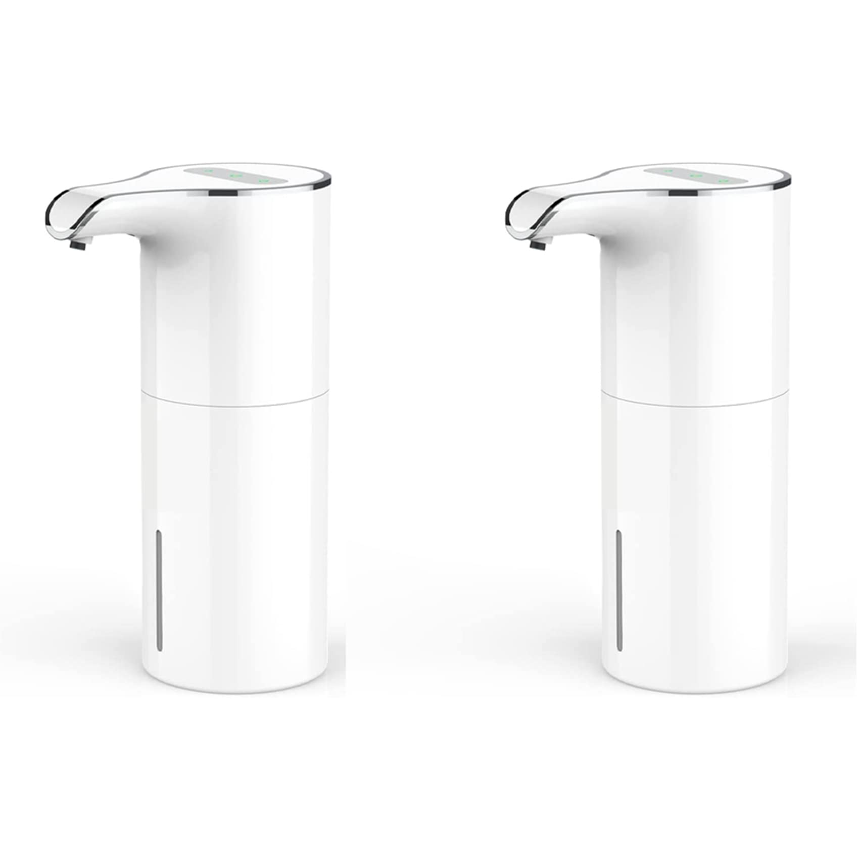 Hndhbfgrt 2X Soap Dispenser Automatic Touchless USB Rechargeable Electric Liquid Soap Dispenser Waterproof Adjustable Volume 450Ml