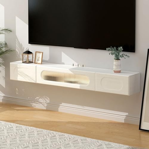 Support TV flottant de 140 cm pour des soirées cinéma épurées