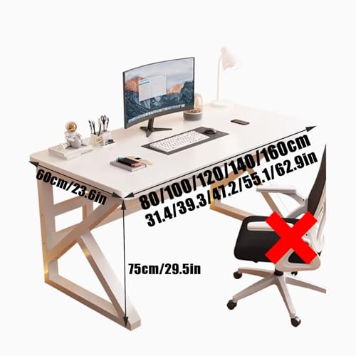 Bureau d'ordinateur bois véritable table d'étude noyer moderne chambre