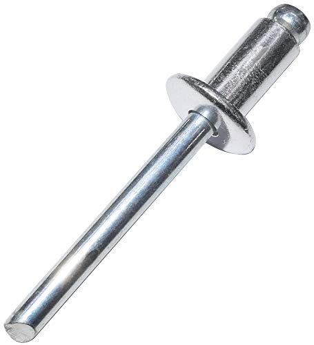AERZETIX - C48323 - Lot de 50 Rivets aveugles standard Ø6.4x12mm aluminium/acier - DIN 7337 A - rivet pop à rupture de tige