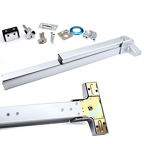 Tfcfl Panic Bars For Exit Doors,Push Bar Door Locks,Panic Bar,Push Bar Panic Exit Device Door Push Bar Panic Exit Device Fireproof Emergency Lock Commercial Single Door (28-36") #TOP1