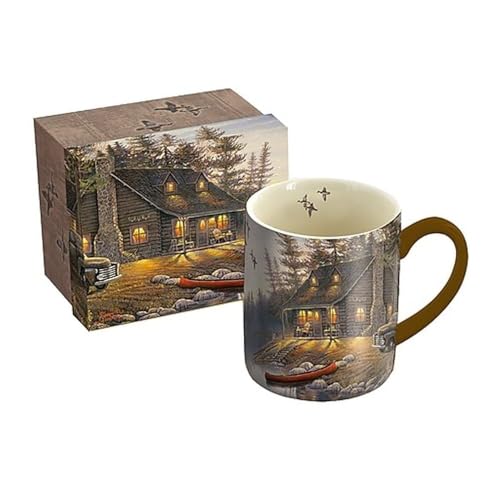 Taza Lang Lake Retreat de cerámica 14 oz multicolor