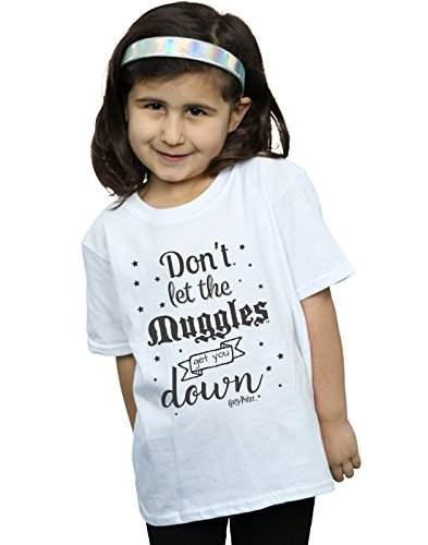 Harry Potter Girls Don't Let The Muggles T-Shirt White 12-13 Years