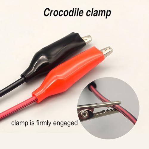 Image of Banana Plug to Alligator Clip Test Lead Wire Cable, 99CM Power Leads for Electrical Testing, Current Voltage Multimeter Test Line Laboratory Teaching Tools