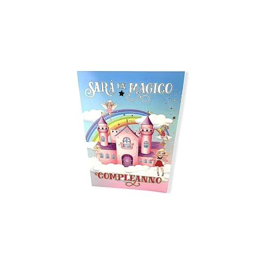 Tarjeta de felicitación de cumpleaños 3D de hada volante – Regalo para niña – Sonoro (sonido Firework) 22 x 16 cm