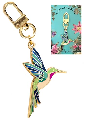 Cute Hummingbird Keychain Bag Charm, Bird Gardening Gifts, Nature Gifts