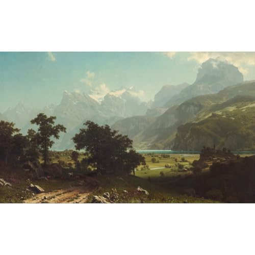 Impression sur toile Bierstadt Lac des Quatre-Cantons une excellente idée de cadeau unique