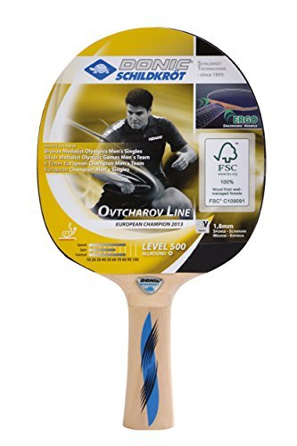 Donic Schildkrot Ovtcharov 500 Table Tennis Bat - Brown by Donic-Schildkroet