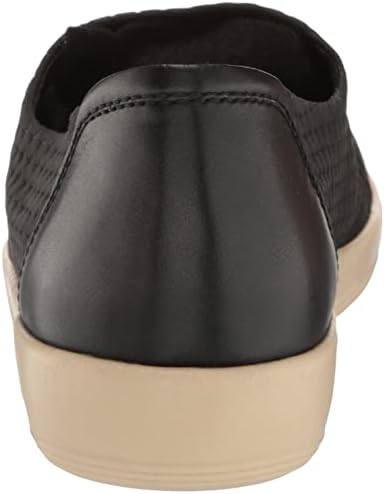 ECCO Women's Soft 2.0 Slip ON Loafer, Black Textile, 9-9.5 | Image 2