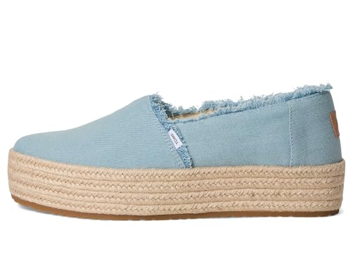 Image of TOMS Women's Valencia Platform Espadrille, Textile Upper, OrthoLite Insole