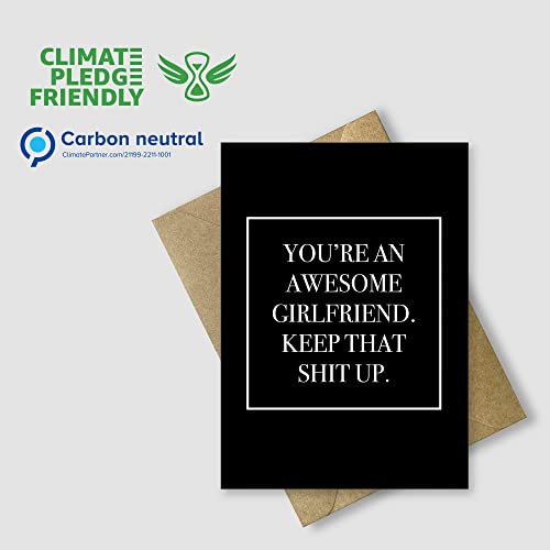 Funny Card For Girlfriend With Envelope | Original And Unique Card For Anniversary, Birthday, Christmas, Valentine's Day. | Awesome Congratulatory Card For Her #TOP5