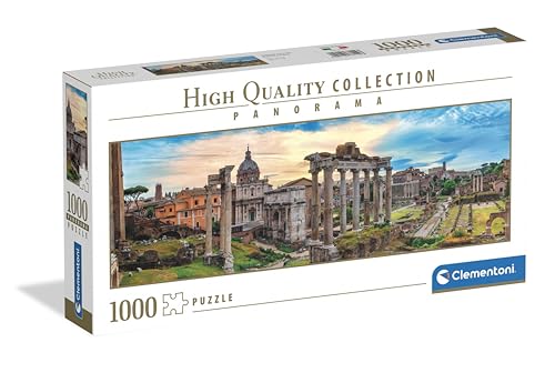 Clementoni - Puzzle 1000 Pezzi per Adulti e Ragazzi, Formato Panorama, Illustrazione Twilight over the Eternal Empire, Idea Regalo, Made in Italy, 98x33 cm, 37114