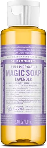 Dr. Bronners, Castile Soap Lavender 18 Inch 1 Organic, 3.4 Fl Oz
