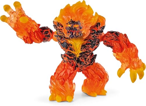Schleich Eldrador Creatures - 7' Lava Smasher Monster - Fun Movable Magma Monster Action Figure for Boys and Girls - Fantasy Fire Beast Figurine - Durable Elemental Creature - Toys for Kids Ages 7+