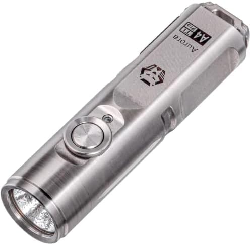 RovyVon A4 Pro Titanium Keychain Flashlight 650 Lumens USB C Rechargeable