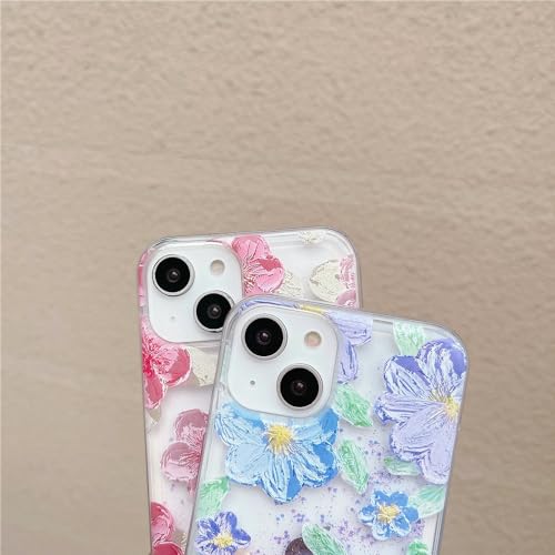 Coque de téléphone lumineuse pour iPhone 12 Pro et 14 : étui de protection souple fleurs - 4