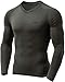Produktbild TSLA Herren Taktische V-Ausschnitt, langarm Kompressionsshirts, Cool-Dry, athletisches Workout-Shirt, auch geeignet als aktive Base-Layer, Muv01 1pack - Hunter Green, XL