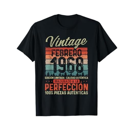 Febrero 1968 Vintage Regalo 55 Años Cumpleaños Hombre Camiseta