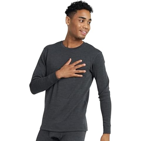 LAPASA Men Merino Wool Thermal Shirt Cover