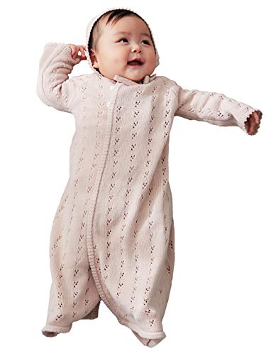 ANGELIEBE エンジェリーベ × PATACHOU パタシュー すかし柄 ニットドレス & フード セット ベビー服 セレ...