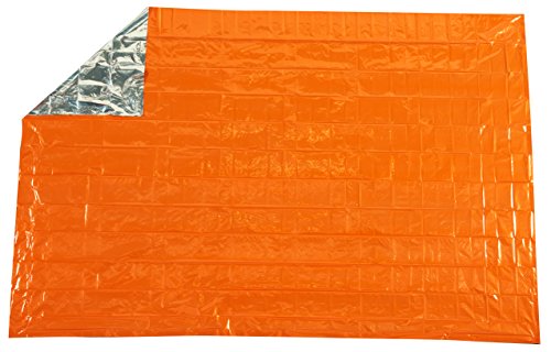 Survive-Outdoors-Longer-90-Heat-Reflective-Emergency-Blanket-Polyethylene-Rescue-Blanket-Disaster-Preparedness-or-Outdoor-Survival-Kit-Waterproof-Windproof-56-x-84-59-oz-Orange-4-Pack