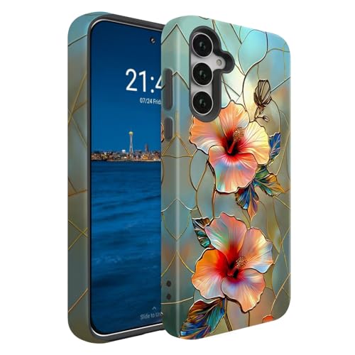 BSMOSPER Samsung Galaxy S25 FE 5G �P�[�X�A�f���A�����C���[ ���ϋv 2 in 1 �ϏՌ��ی�d�b�P�[�X�A�X�e���h�O���X �t���[���� �n�C�r�X�J�X